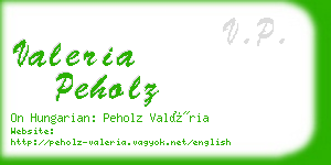 valeria peholz business card